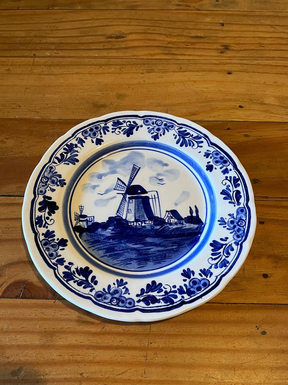 Vintage Delfts Blue Wall Plate